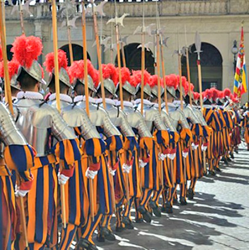 Swearing in of the Pontifical Swiss Guard at the Vatican on May 6.