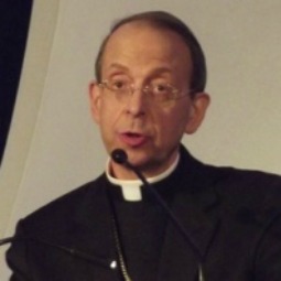Archbishop William Lori of Baltimore speaks during the 2012 National Religious Freedom award dinner May 24.