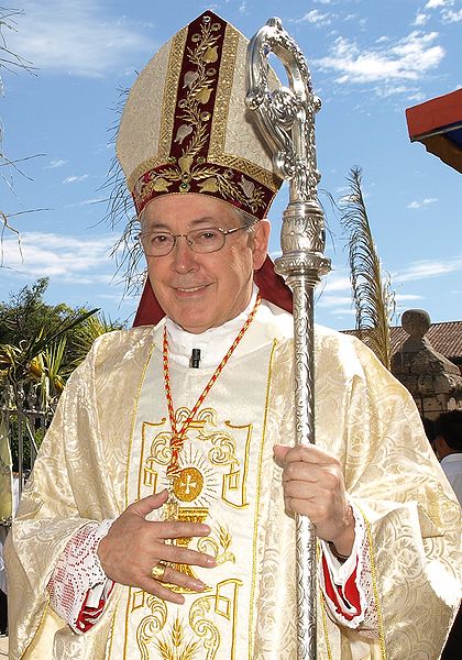 Cardinal Juan Luis Cipriani, the archbishop of Lima, Peru