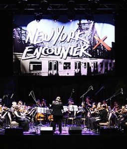 An orchestral performance at the 2012 New York Encounter.