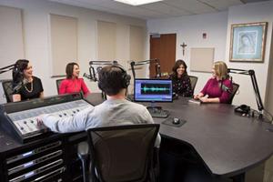 Maureen Ferguson, Andrea Picciotti-Bayer, Ashley McGuire, and Dr. Grazie Christie inside GRN Studios, Washington, D.C. 