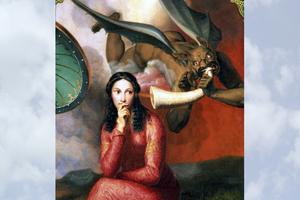 André Jacques Victor Orsel, “The Devil Tempting a Young Woman” (1832)