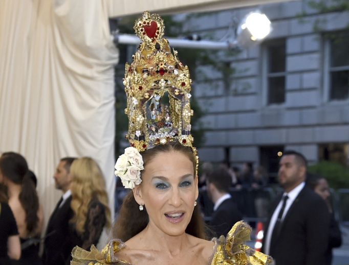 Sarah Jessica Parker attends the Metropolitan Museum of Art’s Costume Institute benefit gala celebrating the opening of the ‘Heavenly Bodies: Fashion and the Catholic Imagination’ exhibition on May 7 in New York.