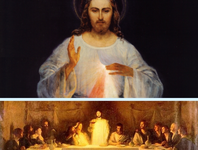  original image of Divine Mercy; The Last Supper, by Bouveret, 19th century