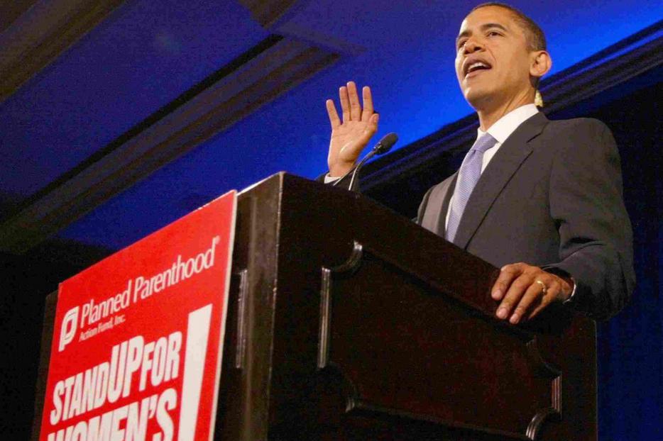 President-elect Obama at 2007 Planned Parenthood conference.