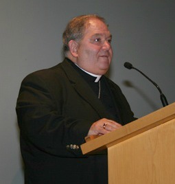 Archbishop Bernard Hebda, coadjutor of Newark, speaking at a Sept. 24 press conference.