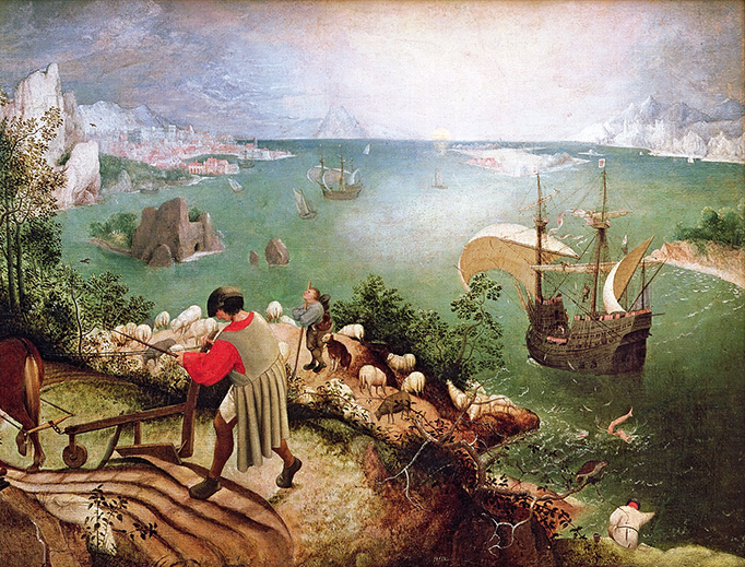 Pieter Bruegel the Elder, “Landscape with the Fall of Icarus,” c. 1560