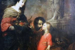 Michael Willman, “The Kiss of Saint Joseph,” c. 1675, from the National Museum in Wroclaw, Poland.