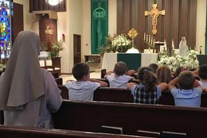 The ‘Rosary Coast to Coast’ event — last year’s event is shown below — scheduled for Oct. 7 has added significance this year. Rosary Congresses such as one in Steubenville, Ohio, (above) have been prayerful events, too, and include adoration. 