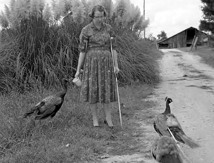 Flannery O'Connor courtesy of the Atlanta History Center.
