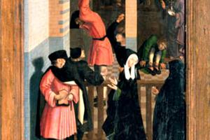 Detail 'The Works of Mercy' (1504) by The Master of Alkmaar

