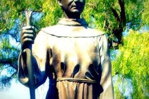 SERRA’S LEGACY. San Diego Mission’s altar, the Serra Chapel and the exterior of the Mission San Buenaventura, plus statue of Father Junipero Serra