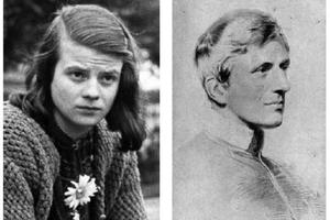 John Henry Newman (r) influenced Sophie Scholl (l) and her resistance group during World War II.