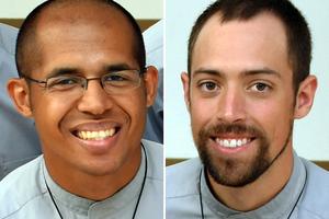 Brother Ray Morris (L) and Brother Logan Murray.