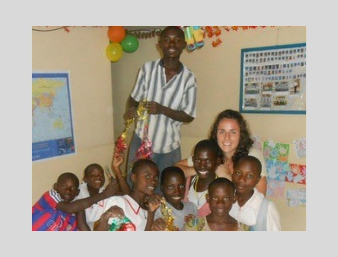 Krista Keil is shown during her time of missionary work in Africa.