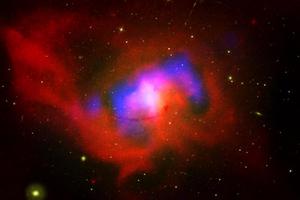Arrhythmic beating of a black hole heart: At the center of the Centaurus galaxy cluster, there is a large elliptical galaxy called NGC 4696. Deeper still, there is a super-massive black hole buried within the core of this galaxy. New data from the Chandra X-Ray Observatory and other telescopes has revealed details about this giant black hole.

