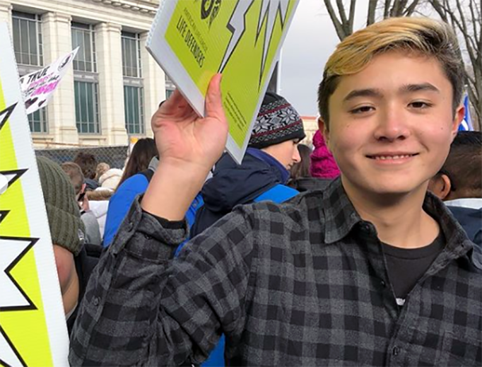 Ronin Hsiao at the 2019 March for Life
