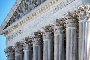 The U.S. Supreme Court is seen in Washington, D.C., on May 4.