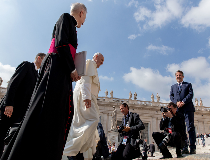 Pope Francis in St. Peter's Square for his General Audience, June 5, 2019. 