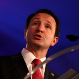 Congressman Jeff Landry speaking at the Republican Leadership Conference in New Orleans.