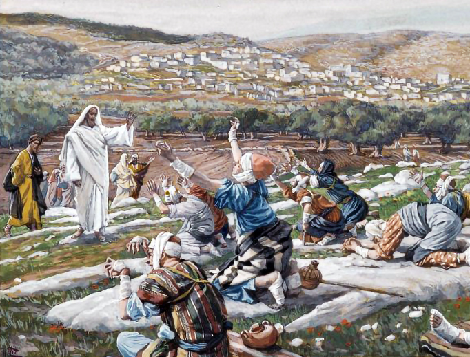 James Tissot (1836-1902), “The Healing of Ten Lepers” James Tissot (1836-1902), “The Healing of Ten Lepers”