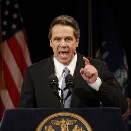 New York Governor Andrew Cuomo delivers his State of the State address at the Empire State Plaza Convention center in the New York State Capitol complex in Albany Jan. 5.