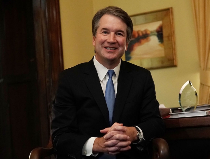 Supreme Court nominee Judge Brett Kavanaugh on Capitol Hill July 17 in Washington. 