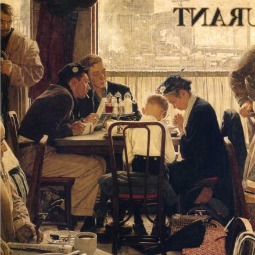Norman Rockwell's Saying Grace, 1951