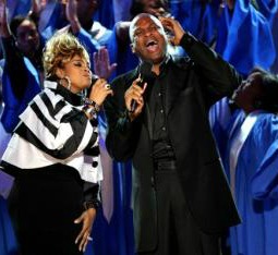 Rev. Donnie McClurkin (right)