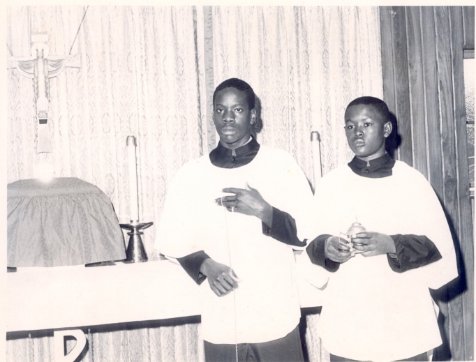 The young Clarence Thomas during his time in the seminary.