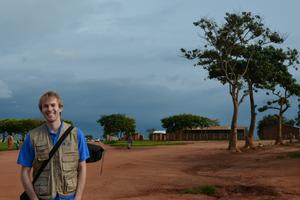 Above, Benjamin Crockett is in Malawi during a collaboration with Jesuit Refugee Service (JRS) to film refugee camps.