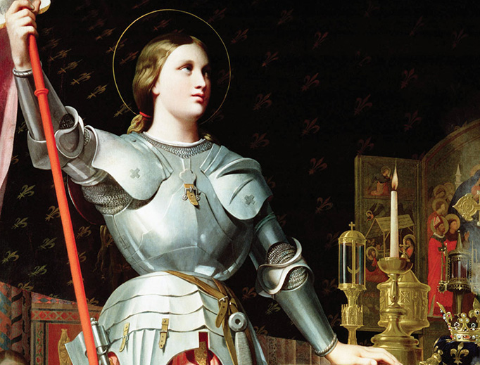 Jean Auguste Dominique Ingres, “Joan of Arc at the Coronation of Charles VII”, 1854