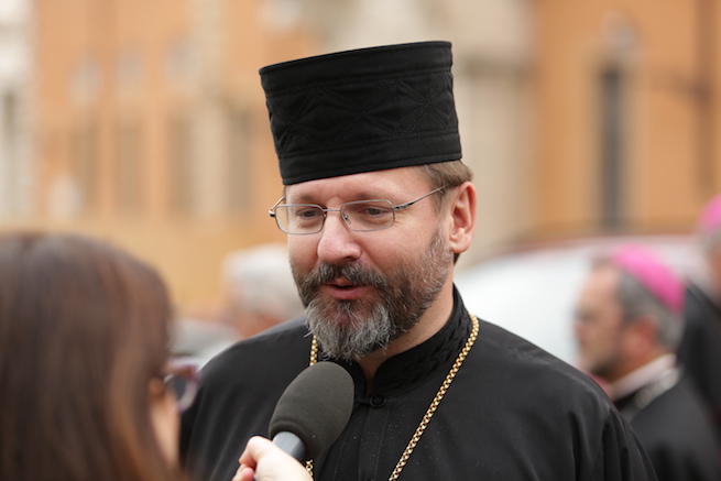 Major Archbishop Sviatoslav Shevchuk of Kiev-Halych, leader of the Ukrainian Greek Catholic Church. Major Archbishop Sviatoslav Shevchuk of Kiev-Halych, leader of the Ukrainian Greek Catholic Church.