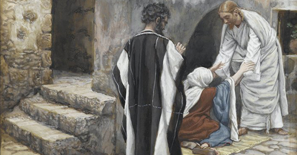 James Tissot (1836-1902), "The Healing of Peter's Mother-in-law"