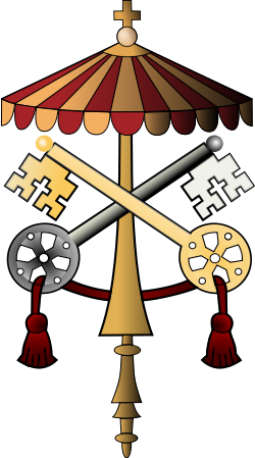Coat of Arms during the Vacancy of the Holy See.