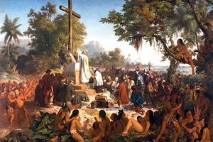 Victor Meirelles (1832–1903), “The First Mass in Brazil”
