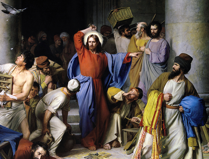 Carl Bloch (1834-1890), “The Cleansing of the Temple”