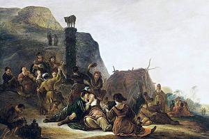 Gerrit de Wet (1616-1674), “The Adoration of the Golden Calf”