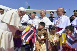 Pope Francis arrives in Thailand Nov. 20.