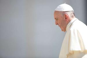 Pope Francis at a general audience in Rome in June. 