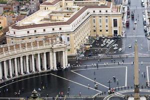 Piazza Pio XII, No. 3, the headquarters for the Congregation for Catholic Education, is seen from the dome of St. Peter's Basilica.