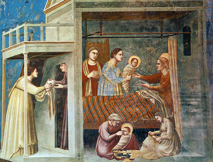 Giotto di Bondone, “The Birth of the Virgin,” 1303