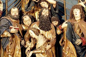 Wit Stwosz (c. 1450-1533), “Dormition of Mary,” from the Kosciol Mariacki in Krakow