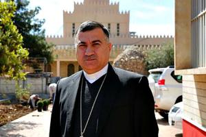 Chaldean Archbishop Bashar Warda of Erbil, Iraq, in his cathedral city on March 28.
