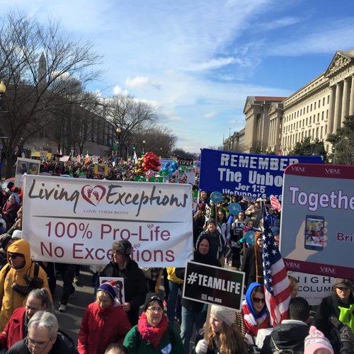 Living Exceptions participates in March for Life.