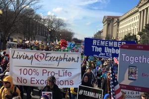 Living Exceptions participates in March for Life.