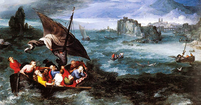 Pieter Brueghel the Younger (1564-1638), “Christ in the Storm on the Sea of Galilee”