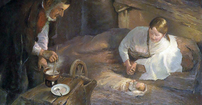 Fritz von Uhde (1848–1911), "Christmas Night"
