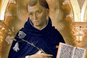 Fra Angelico, “St. Dominic” (detail from the Perugia Altarpiece), 1437