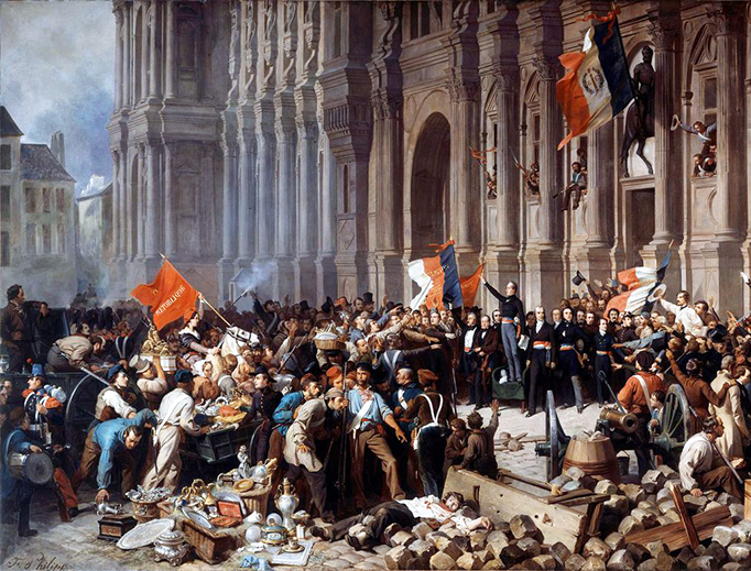 Henri Félix Emmanuel Philippoteaux, “Lamartine Rejects the Red Flag,” 1901
